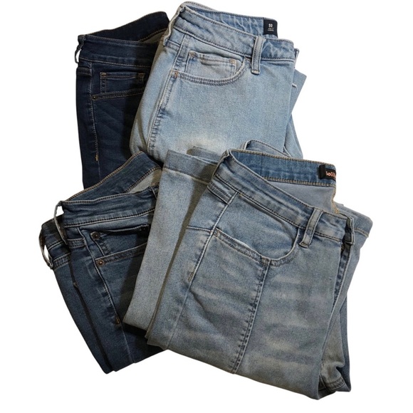 Bundle of 4 Women's Jeans 29 9/10 Flare Mom Skinny Hollister J.Crew Dollhouse - Picture 1 of 14